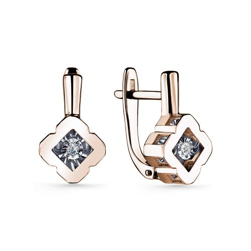 Серьги с танцующим бриллиантом из золота GRIGORIEV 02-11-5915-11-00 Серьги с танцующим бриллиантом из золота GRIGORIEV 02-11-5915-11-00