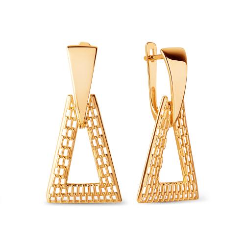 Золотые длинные серьги ДИНАСТИЯ 021192-1000