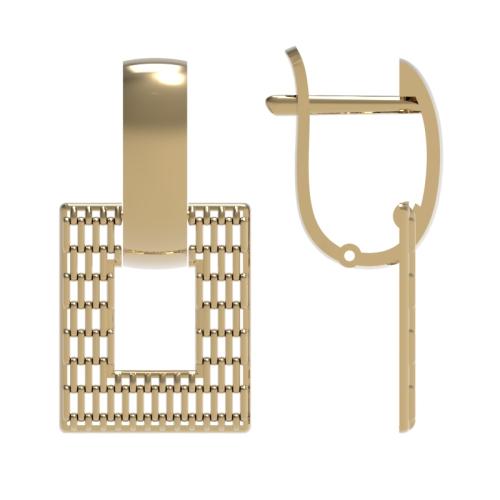 Золотые серьги ДИНАСТИЯ 022202-1000