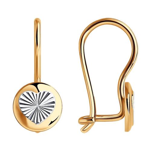 Золотые серьги ИНВЕСТ 022380