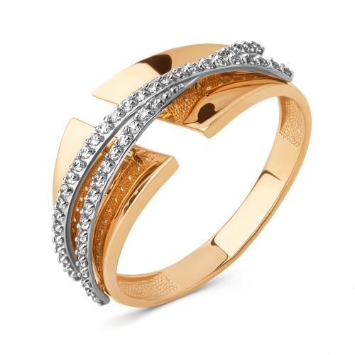 Золотое кольцо дорожка с фианитом ДИНАСТИЯ 022981-1102