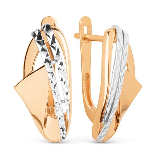 Золотые серьги ДИНАСТИЯ 024412-1012