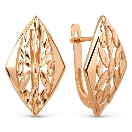 Золотые серьги ДИНАСТИЯ 024742-1010