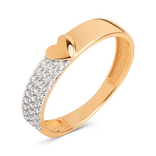 Золотое кольцо дорожка с фианитом ДИНАСТИЯ 024821-1102