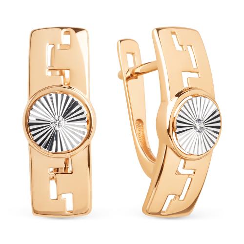 Золотые серьги ДИНАСТИЯ 025712-1112