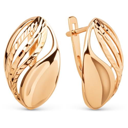 Золотые серьги ДИНАСТИЯ 025852-1010