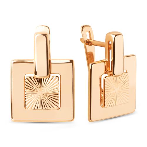 Золотые серьги ДИНАСТИЯ 028892-1010