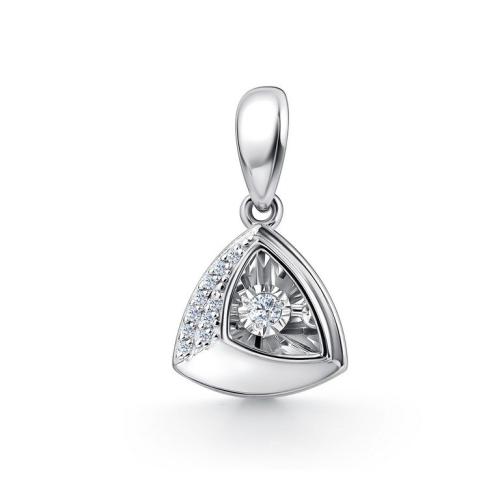 Подвеска с танцующим бриллиантом из белого золота GRIGORIEV 03-12-51027-31-00