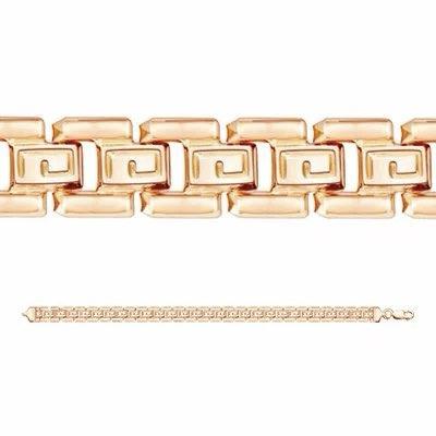 Золотой браслет ЗОЛОТЫЕ УЗОРЫ 03-3695