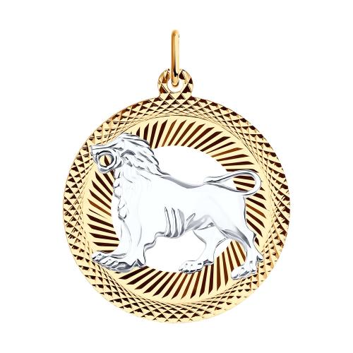 Золотая подвеска знак зодиака SOKOLOV 031203