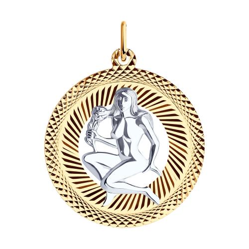 Золотая подвеска знак зодиака SOKOLOV 031204