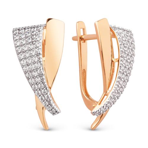 Золотые серьги ДИНАСТИЯ 031952-1102