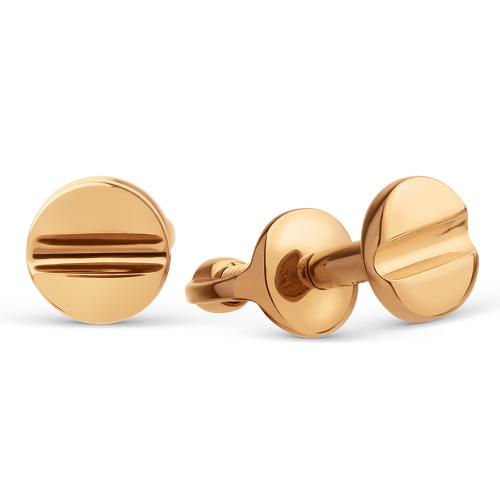 Золотые серьги пусеты-гвоздики ДИНАСТИЯ 032312-1000 Золотые серьги пусеты-гвоздики ДИНАСТИЯ 032312-1000