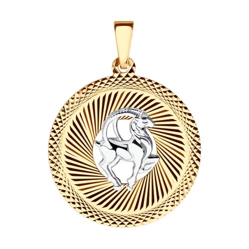 Золотая подвеска знак зодиака SOKOLOV 032334