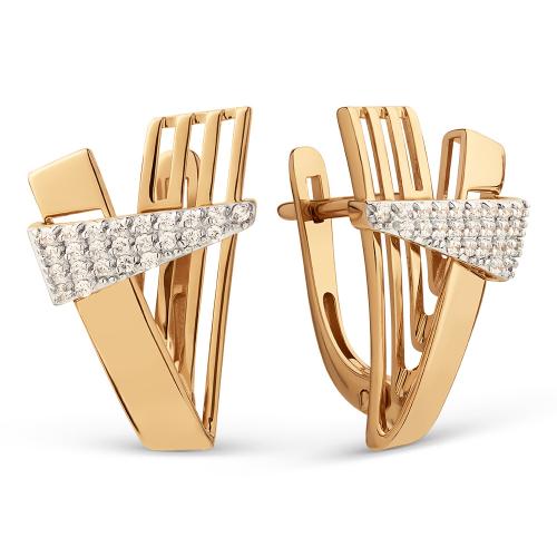 Золотые серьги ДИНАСТИЯ 033322-1102