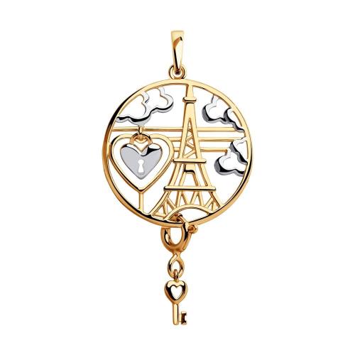 Золотая подвеска SOKOLOV 035636