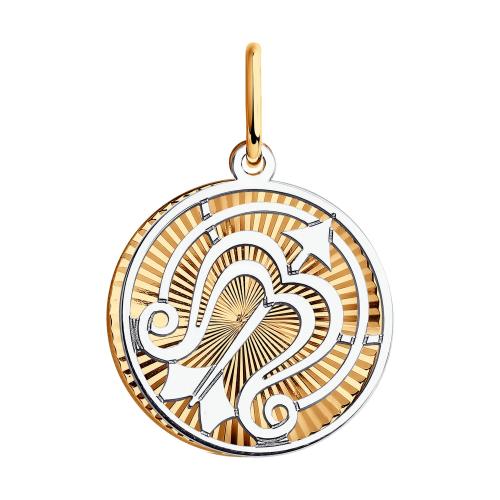 Золотая подвеска знак зодиака SOKOLOV 035707