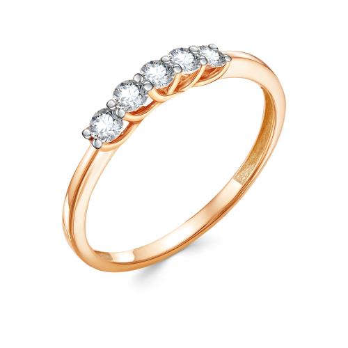 Золотое кольцо дорожка с цирконием ЗОЛОТЫЕ УЗОРЫ 04-51-0003-00