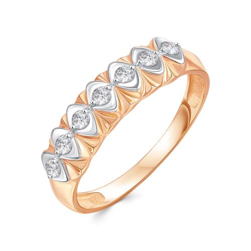 Золотое кольцо дорожка с цирконием ЗОЛОТЫЕ УЗОРЫ 04-51-0730-00