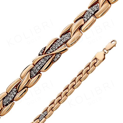 Золотой браслет с фианитом SANIS 0521-7200