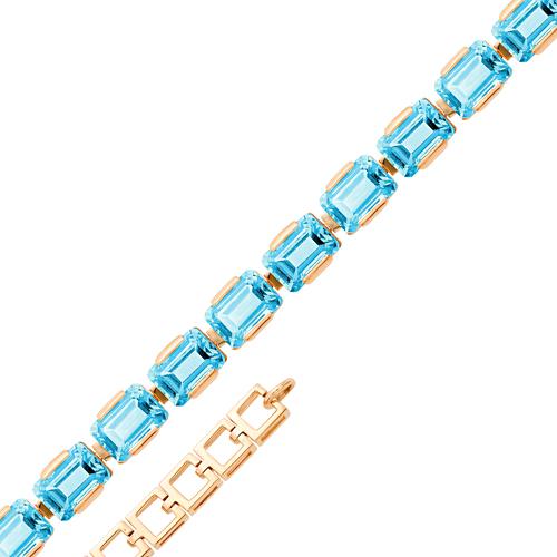 Золотой браслет с топазом МАСТЕР БРИЛЛИАНТ 08-1-013-1300-010