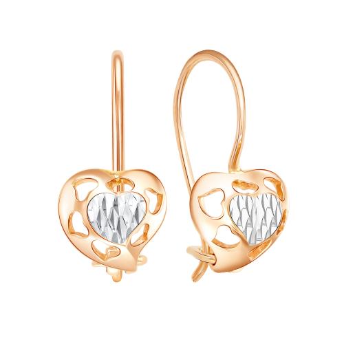 Золотые серьги ЗОЛОТЫЕ УЗОРЫ 08-1112 Золотые серьги ЗОЛОТЫЕ УЗОРЫ 08-1112