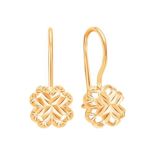 Золотые серьги ЗОЛОТЫЕ УЗОРЫ 08-1742