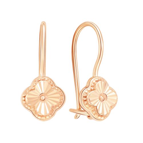 Золотые серьги ЗОЛОТЫЕ УЗОРЫ 08-62-0150-00