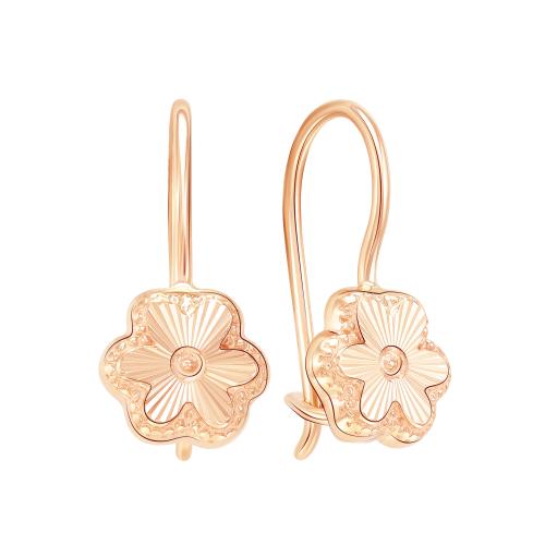 Золотые серьги ЗОЛОТЫЕ УЗОРЫ 08-62-0151-00