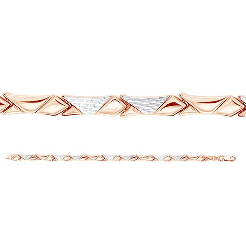 Золотой браслет ЗОЛОТЫЕ УЗОРЫ 08-68-0026-00