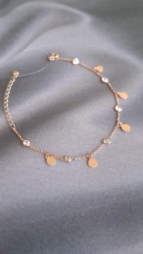 Золотой браслет с фианитом SANIS 08-719073