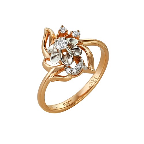 Золотое кольцо с бриллиантом МАСТЕР БРИЛЛИАНТ 1-105-61