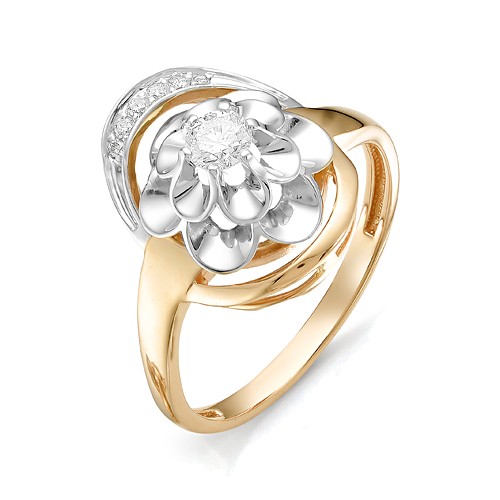 Золотое кольцо с бриллиантом МАСТЕР БРИЛЛИАНТ 1-106-199