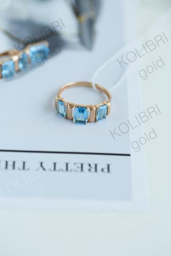 Золотое кольцо с топазом БОЛЬШАКОВ 1-777т Золотое кольцо с топазом БОЛЬШАКОВ 1-777т