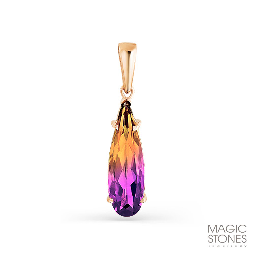 Золотая подвеска с аметрином МАСТЕР БРИЛЛИАНТ 10-1-113-17