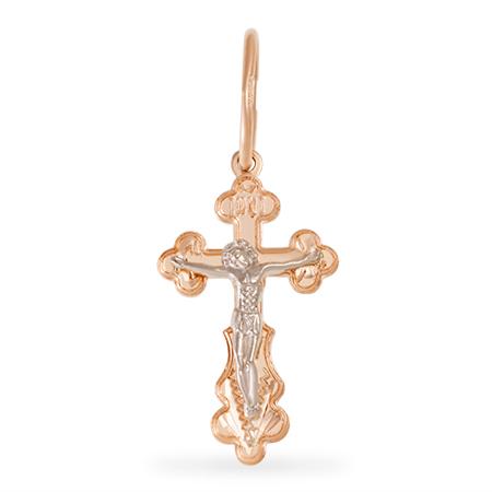 Золотая подвеска крест ГОЛДЕН ГЛОБ 102-ИХ-18.13-12