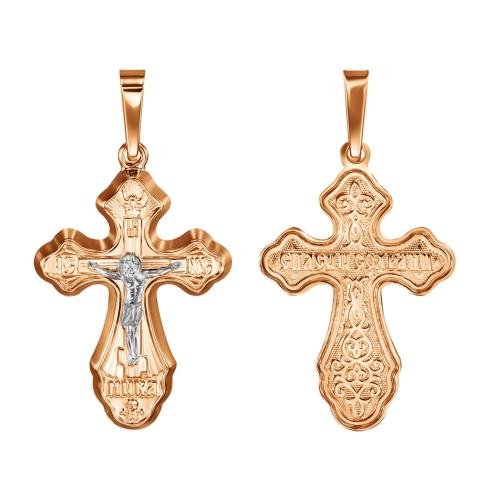 Золотая подвеска крест ГОЛДЕН ГЛОБ 102-ОБ-19.28-11 Золотая подвеска крест ГОЛДЕН ГЛОБ 102-ОБ-19.28-11