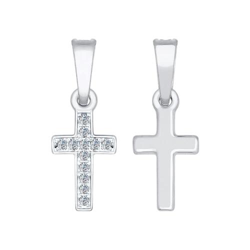 Подвеска из белого золота с бриллиантом SOKOLOV 1030621