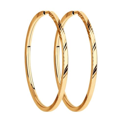 Золотые серьги конго SOKOLOV 140046