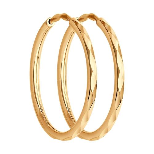 Золотые серьги конго SOKOLOV 140062