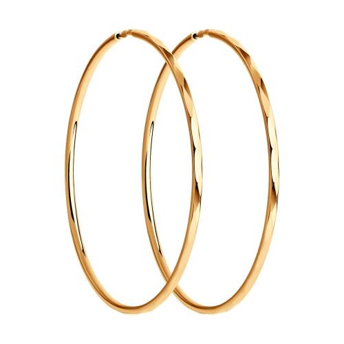 Золотые серьги конго SOKOLOV 140064