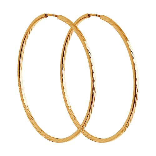 Золотые серьги конго SOKOLOV 140069