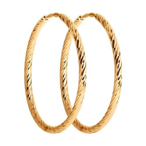 Золотые серьги конго SOKOLOV 140137 Золотые серьги конго SOKOLOV 140137