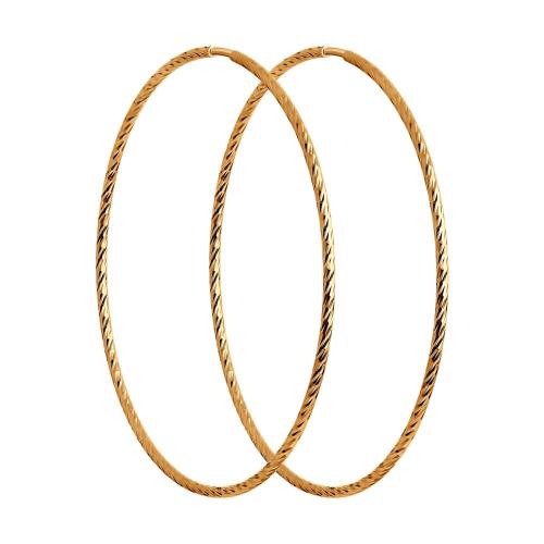 Золотые серьги конго SOKOLOV 140143 Золотые серьги конго SOKOLOV 140143