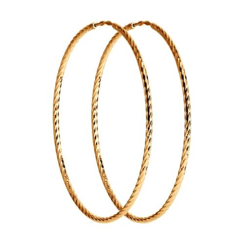 Золотые серьги конго SOKOLOV 140149