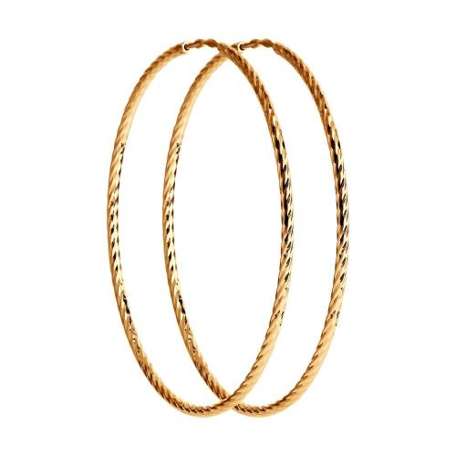 Золотые серьги конго SOKOLOV 140150