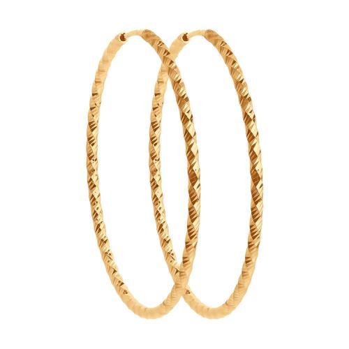 Золотые серьги конго SOKOLOV 140154