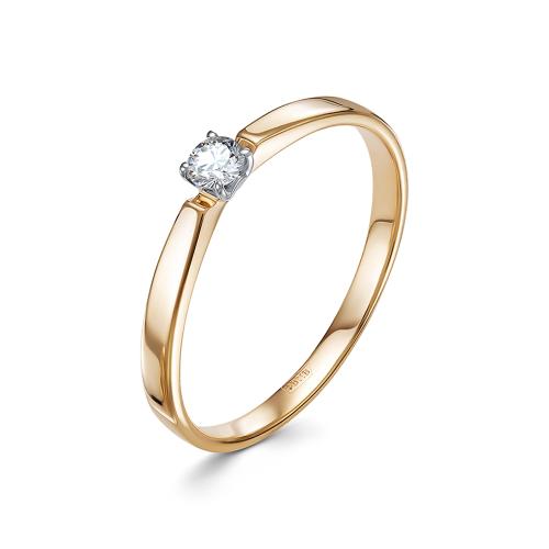 Золотое помолвочное кольцо с бриллиантом VESNA 1993-151-00-00