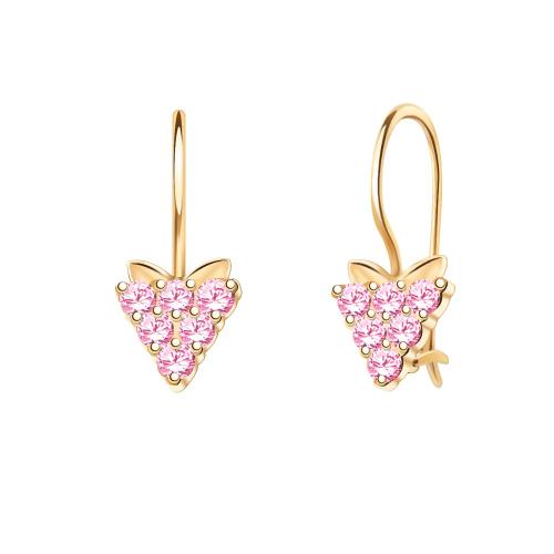 Золотые серьги с фианитом АТОЛЛ 20256с5