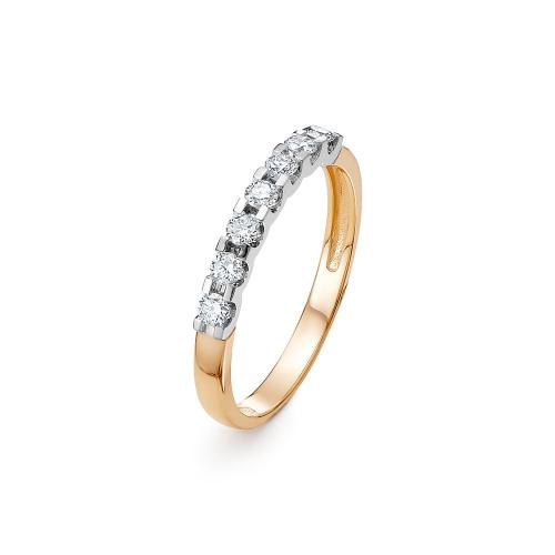 Золотое кольцо дорожка с бриллиантом ЛЕТО 205-1100